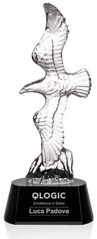 Staffordshire Custom Crystal Eagle Award — view 2