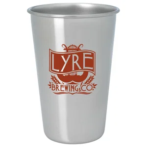 Custom Stainless Pint Glass - 16 oz.