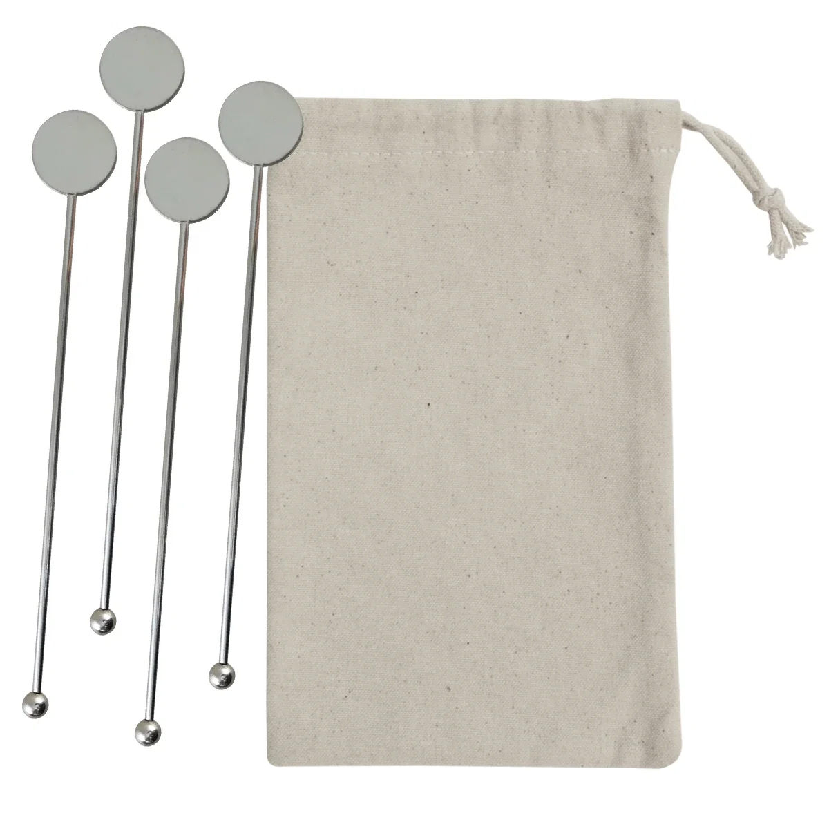 Seven inch stirrer held upright to show its slim shaft