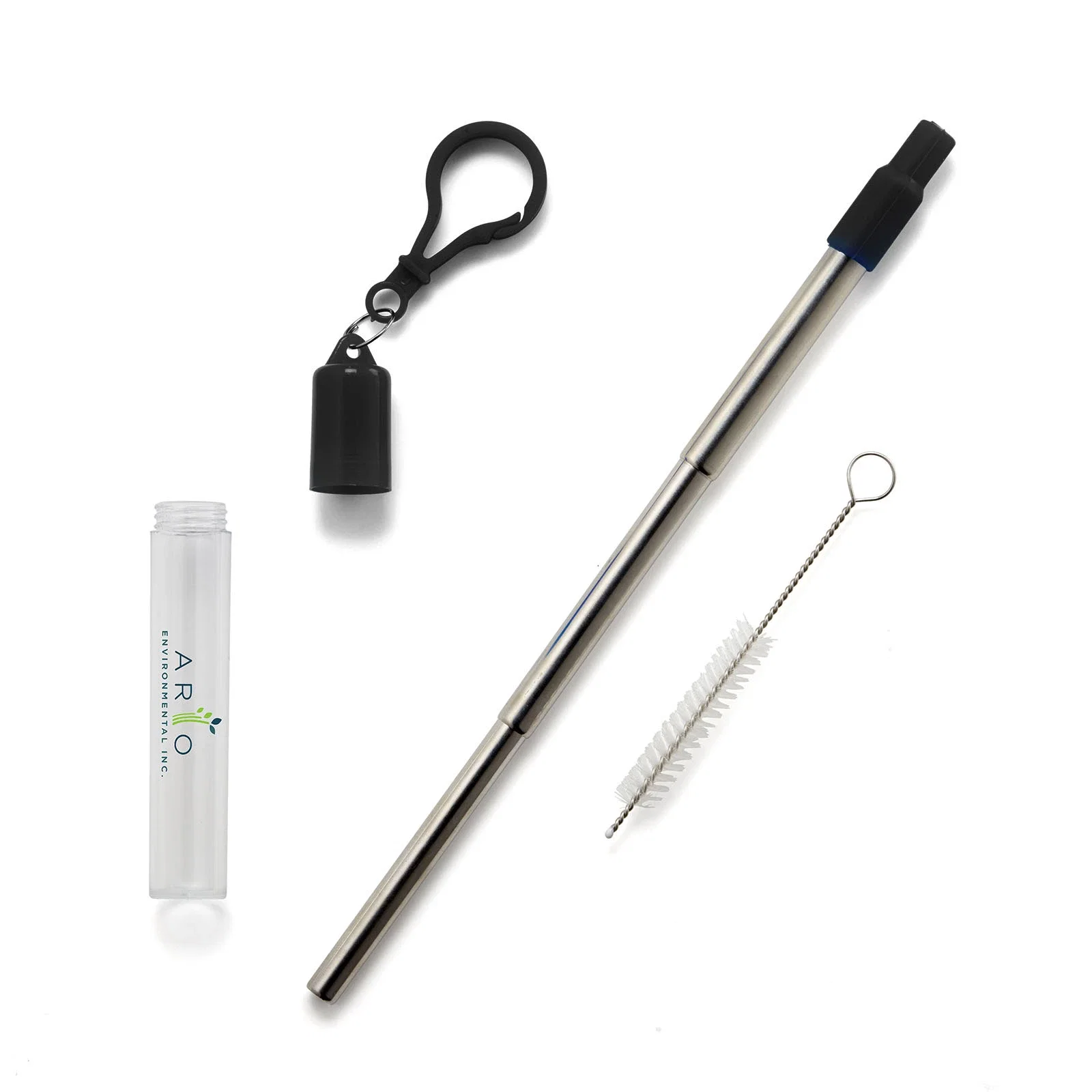 Stainless Steel Collapsible Reusable Straw — view 2