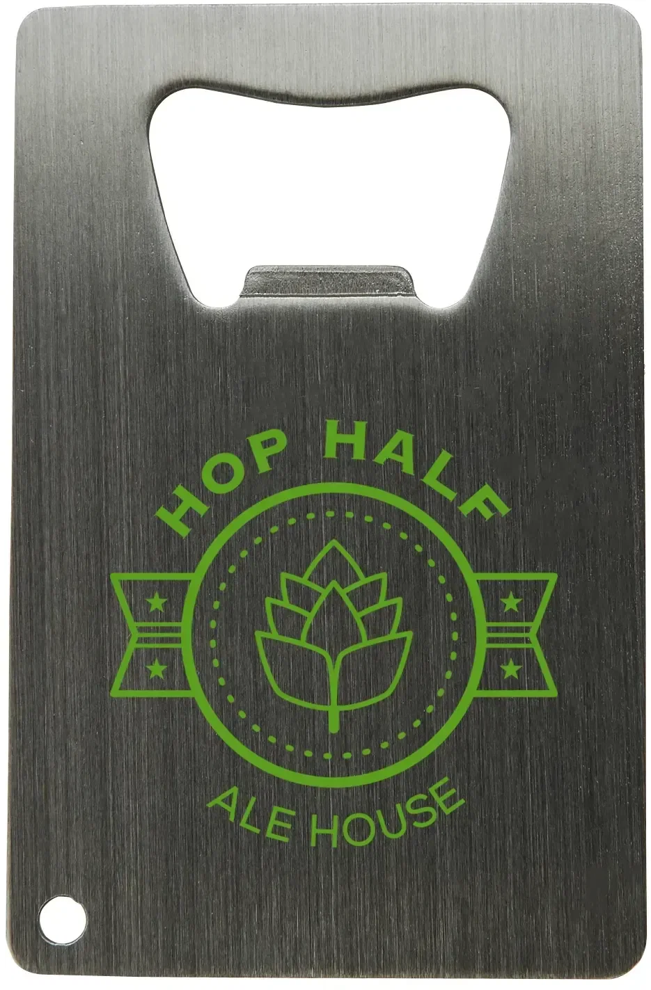 Custom Stainless Steel Credit Card Bottle Opener — view 3