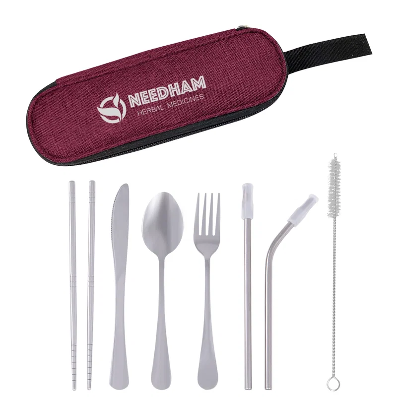 Stainless Steel Cutlery Set In Pouch — view 4