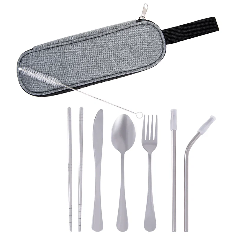 Stainless Steel Cutlery Set In Pouch — view 5
