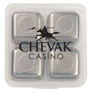 Stainless Steel Ice Cubes In Case