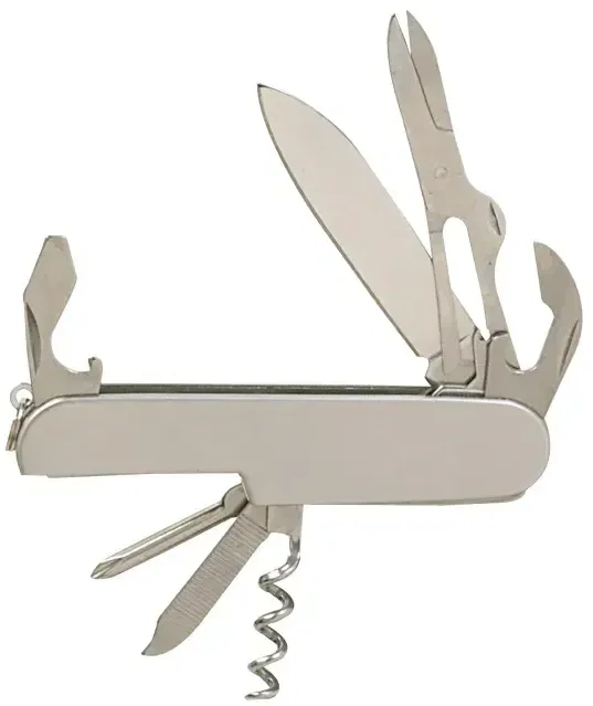 Custom Stainless Steel Swiss Army Knife - 7-in-1 Multi-Tool — view 2