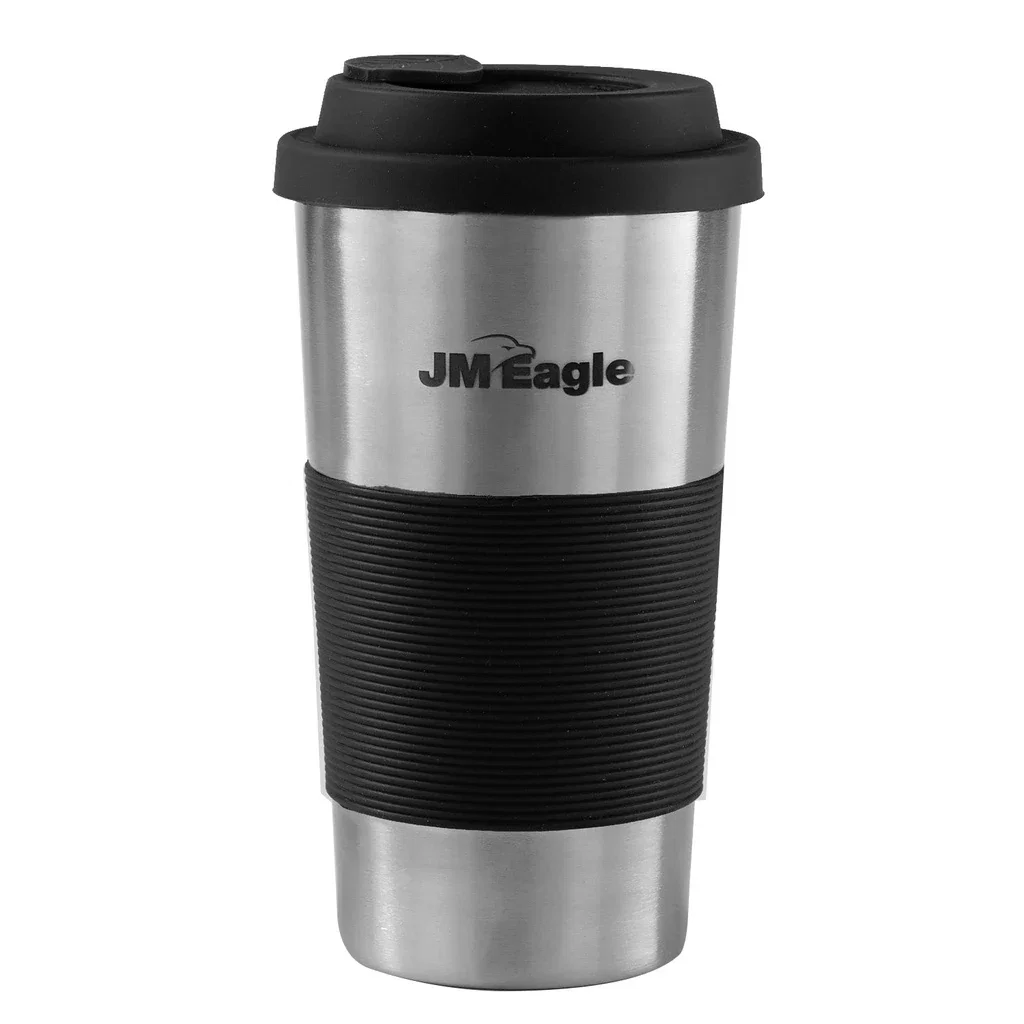 Stainless Steel Tumbler 450 ml — Black — view 4