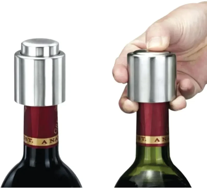 Custom Stainless Steel Wine Stopper — view 3