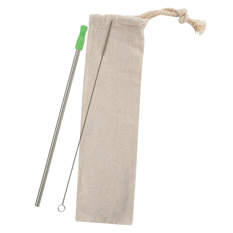 Stainless Straw Kit With Cotton Pouch — view 2