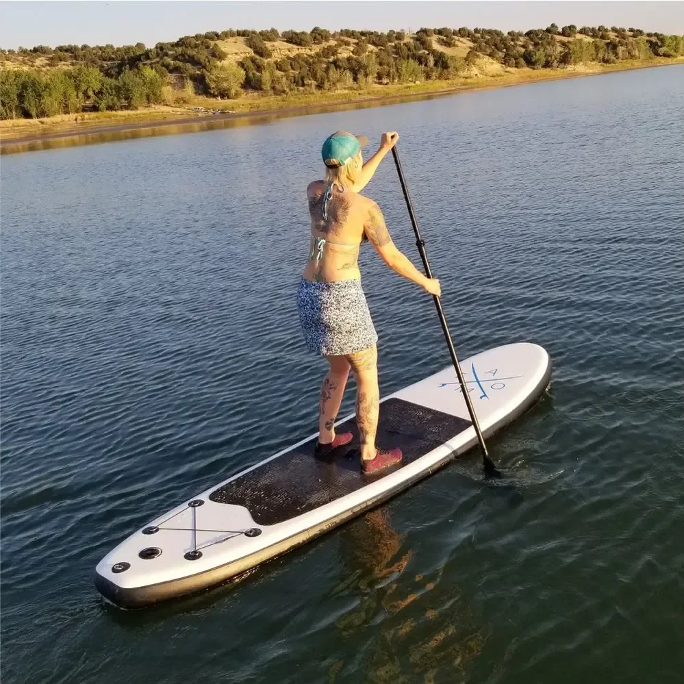 Stand Up Paddle Board - Inflatable - 10' 6" - Includes Paddle - Quick Turn in use