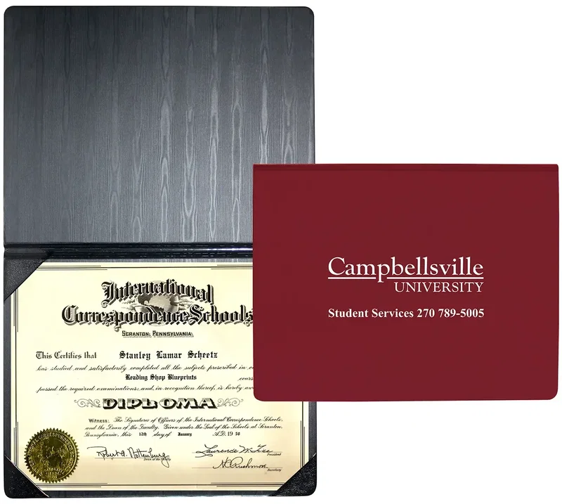 Customized Diploma Holder (Portrait Style) — view 2
