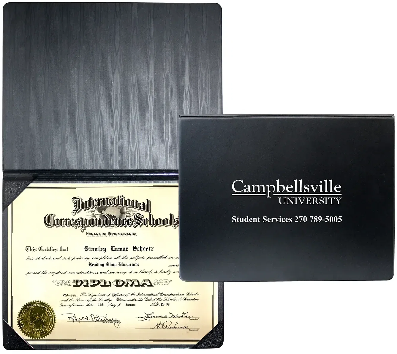 Customized Diploma Holder (Portrait Style) — view 3
