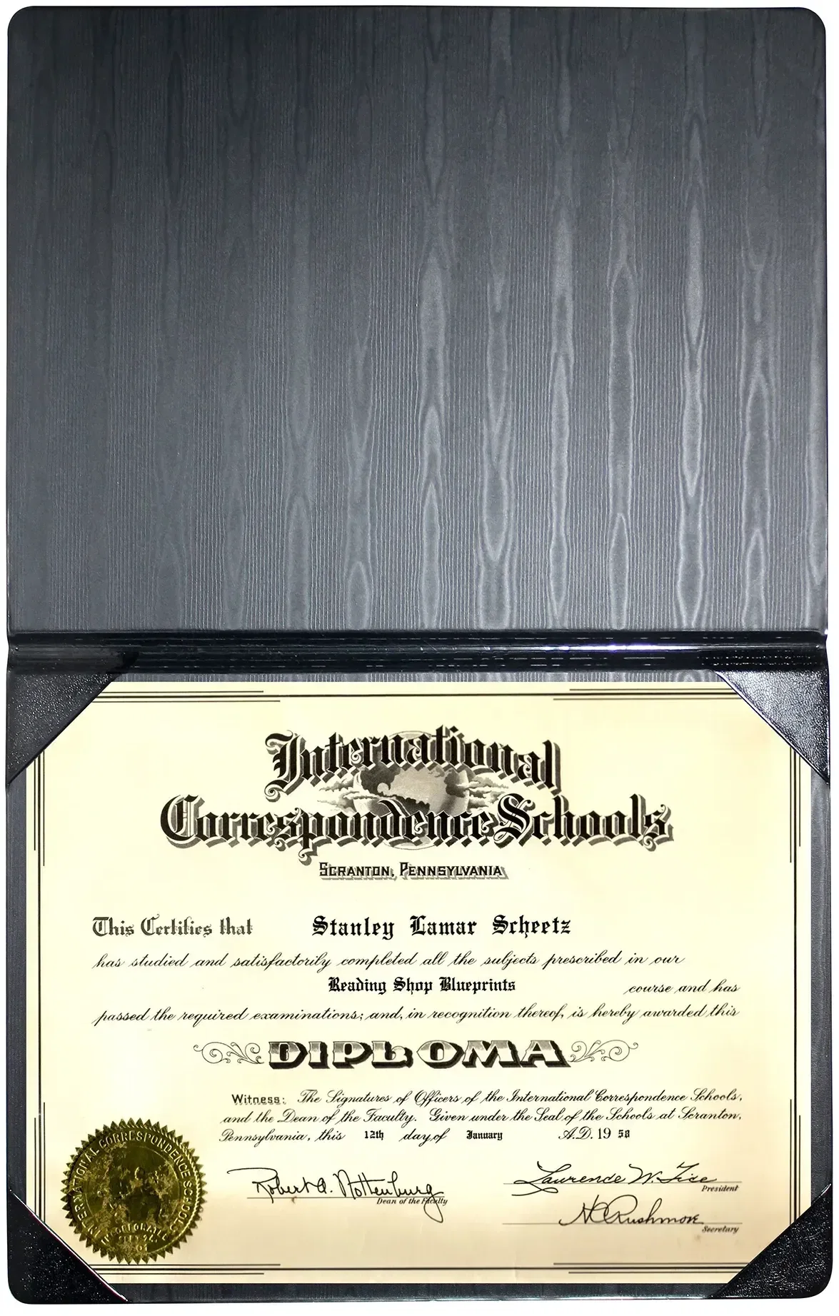 Customized Diploma Holder (Portrait Style) — view 4