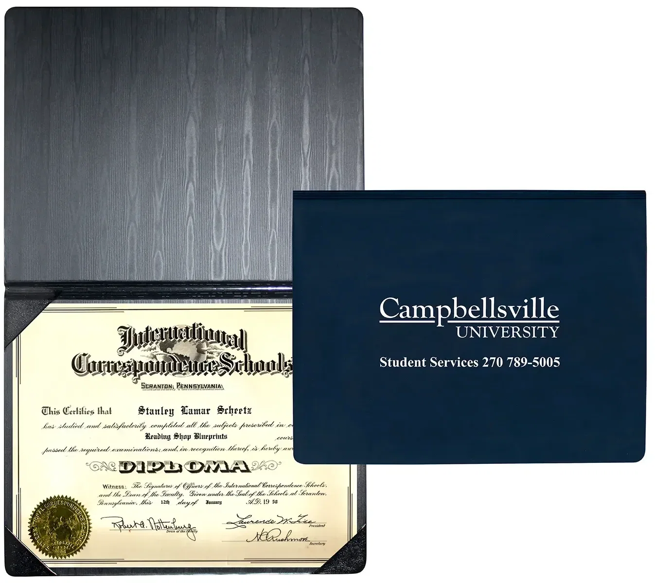 Customized Diploma Holder (Portrait Style) — view 5