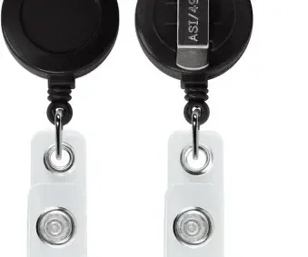 Standard Opaque Belt Clip ID Badge Reel - Round, Sqaure — view 2