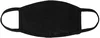 Custom Cotton Face Mask (Reusable, 3-ply, Elastic Ear Loops) in Black