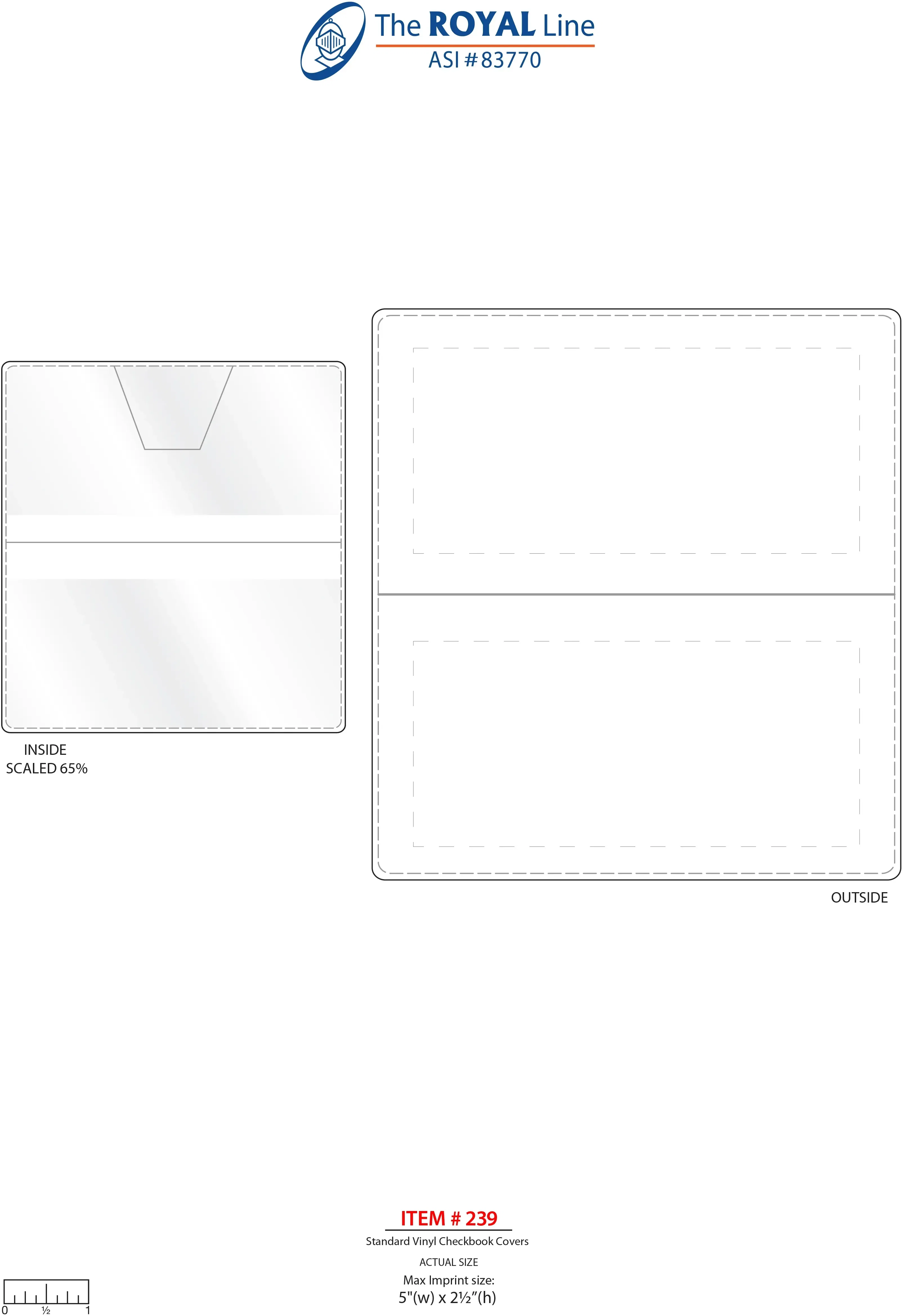 Custom Logo Vinyl Checkbook Covers — view 2