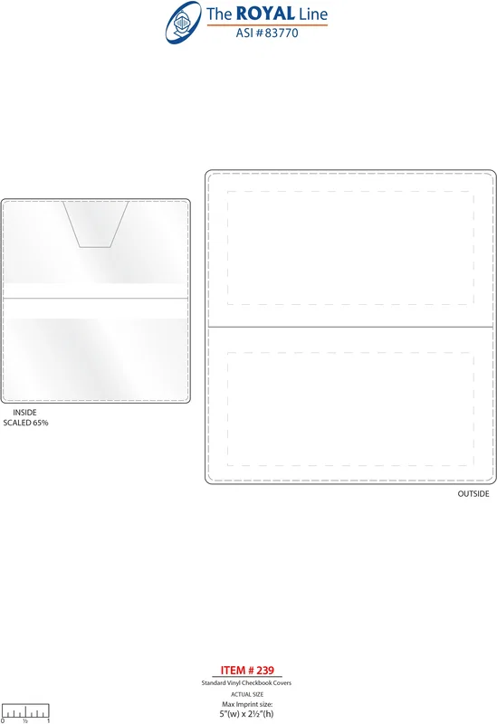 Custom Logo Vinyl Checkbook Covers — view 2