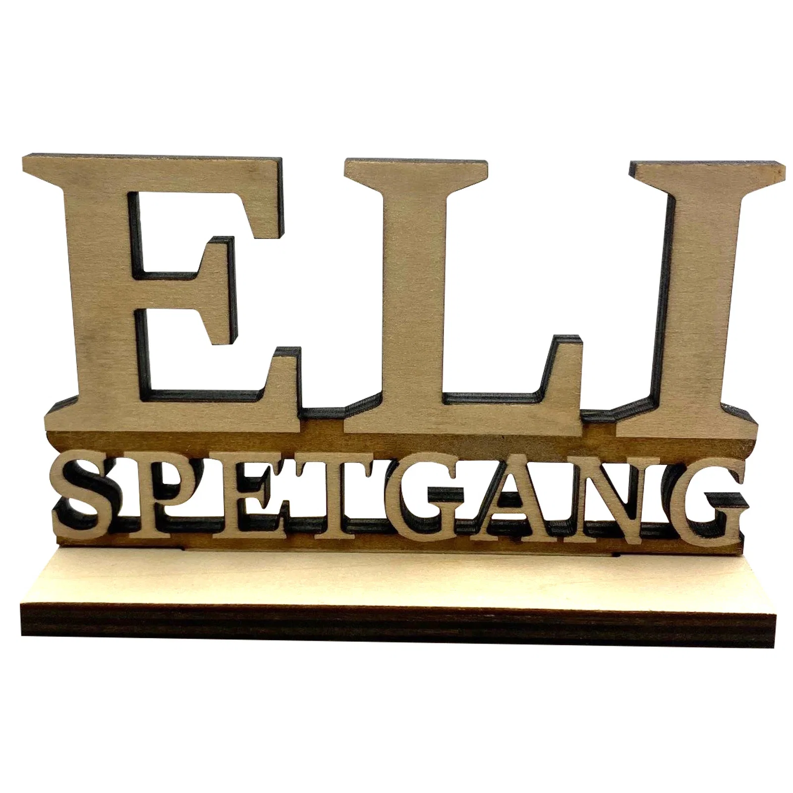 Standing Wood Sign — view 3