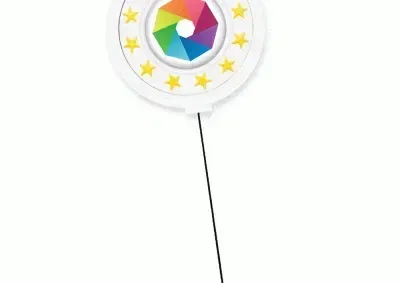 Custom Star Spinner Badge Reel — view 2