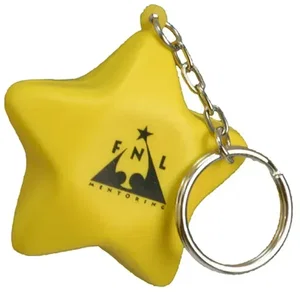 Star Stress Reliever Keychain
