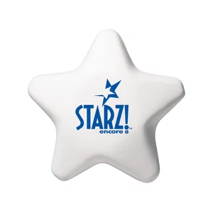 Star Shaped Polyurethane Stress Reliever, 3.25" x 3.25", 1-Color Imprint