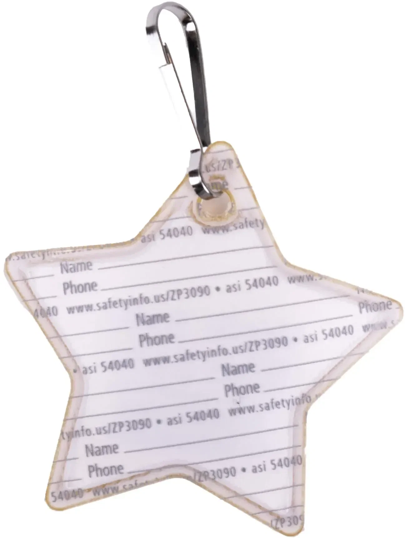 Custom Star Zipper Pull — view 16