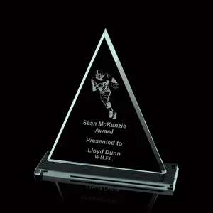 Starfire or Jade Glass Triangle Award