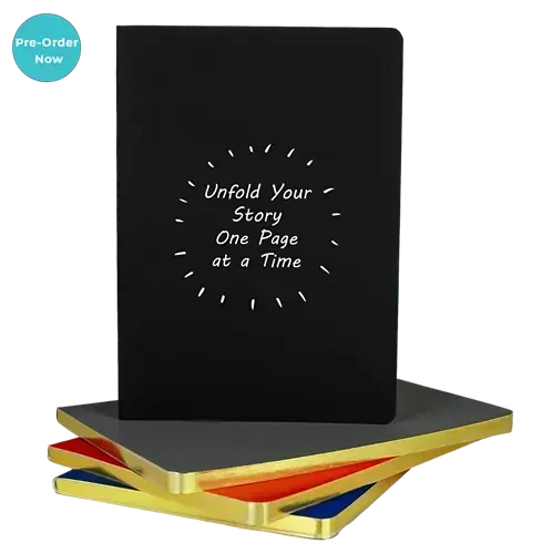Starlight 5" X 7" Gold Edge Notebook
