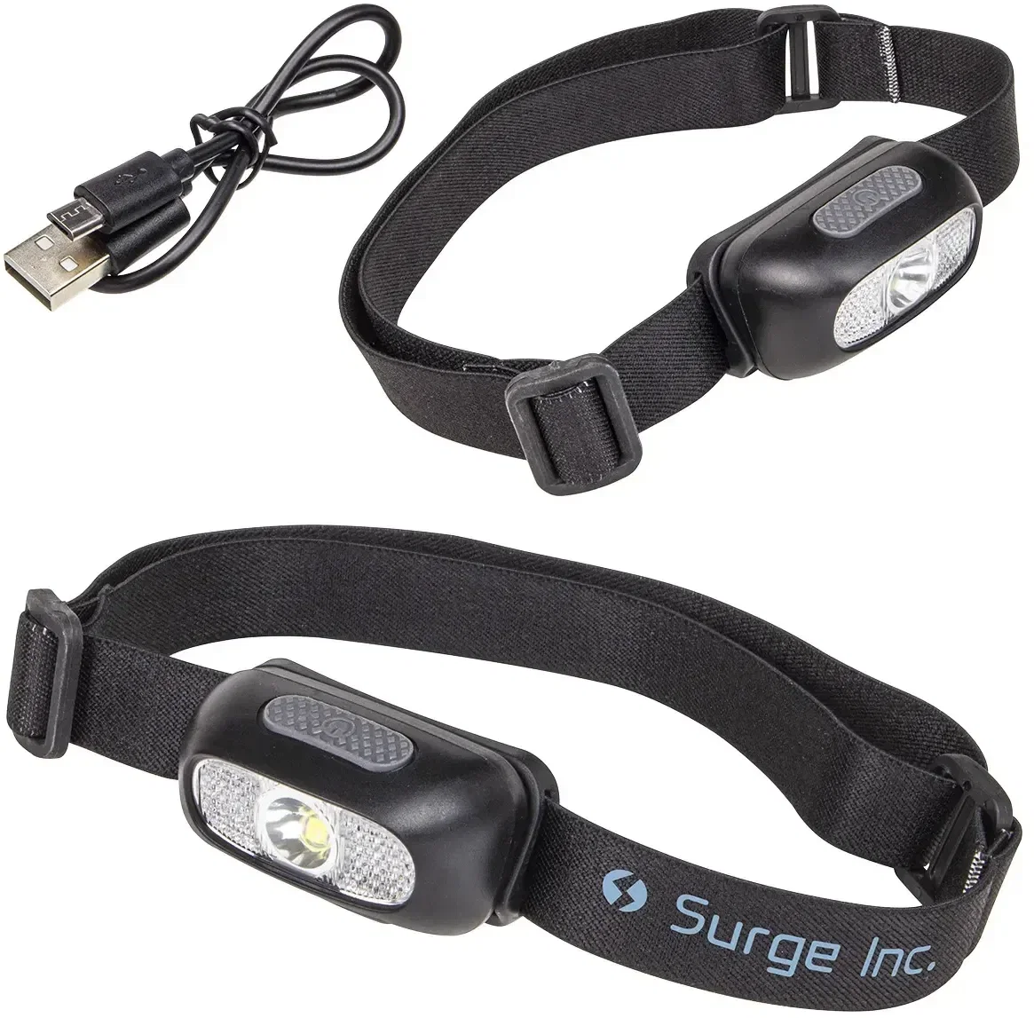 Starlight Rechargeable LED Headlamp, custom branded hands-free headlamp, front view