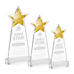 Starfire Crystal Star Cutout Award in Eight Colors