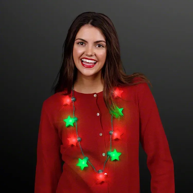 Stars Light Up String Necklace — view 2