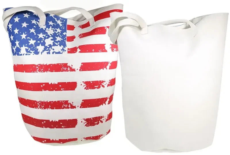 Stars & Stripes Jumbo Bucket Bag - Customizable & Branded Promotional Bag โ view 1