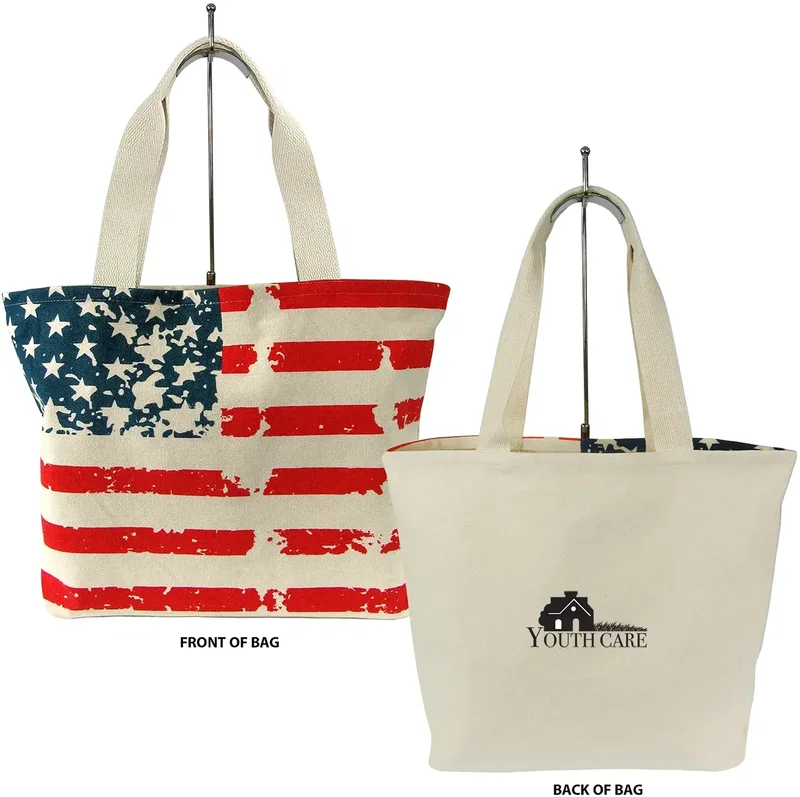 Personalized Stars & Stripes Tote Bag โ view 1