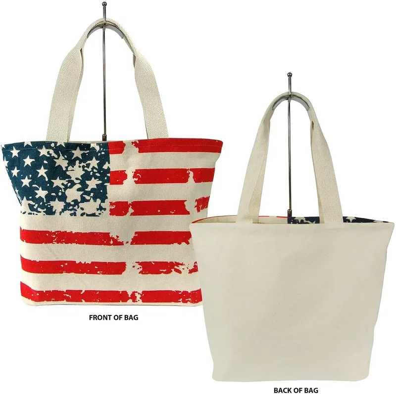 Personalized Stars & Stripes Tote Bag — view 2