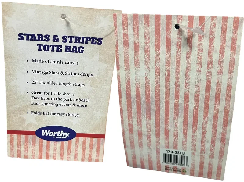 Personalized Stars & Stripes Tote Bag — view 3