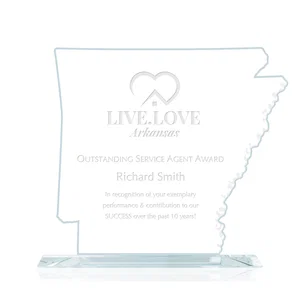Jade Glass Arkansas State Map Award