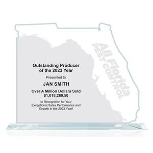 Jade Glass Florida State Map Award