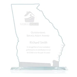 Jade Glass Georgia State Map Award