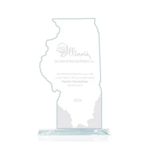 Jade Glass Illinois State Map Award