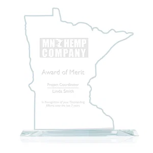 Jade Glass Minnesota State Map Award