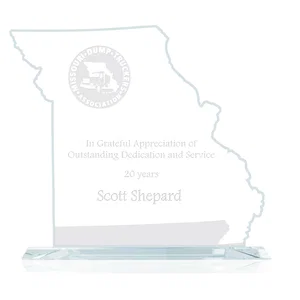 Jade Glass Missouri State Map Award