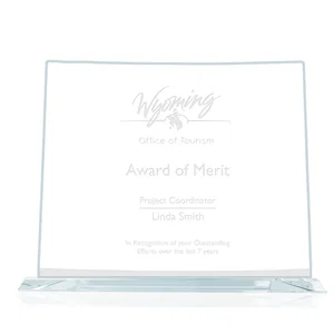 Jade Glass Wyoming State Map Award