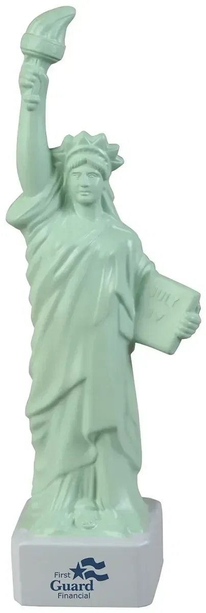 Custom Statue of Liberty promotional stress reliever squeeze toy for branded tourism giveaways
