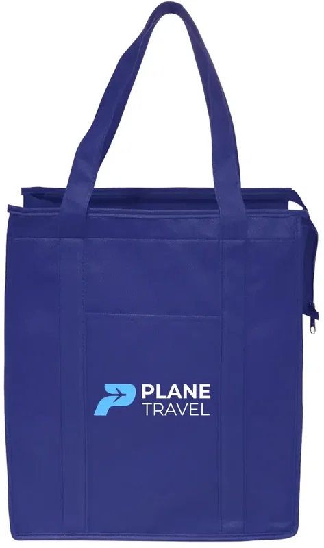 Custom Insulated Tote Bags with 2-Color Imprint — view 10