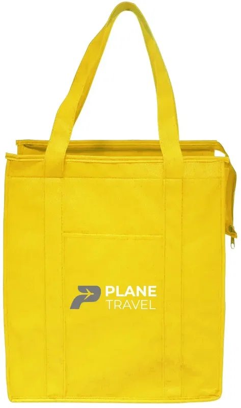 Custom Insulated Tote Bags with 2-Color Imprint — view 5