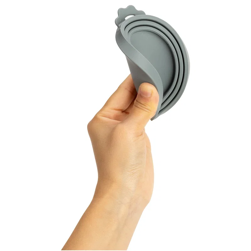 Close-up of the custom Stay Fresh Silicone Can Lid's logo imprint area