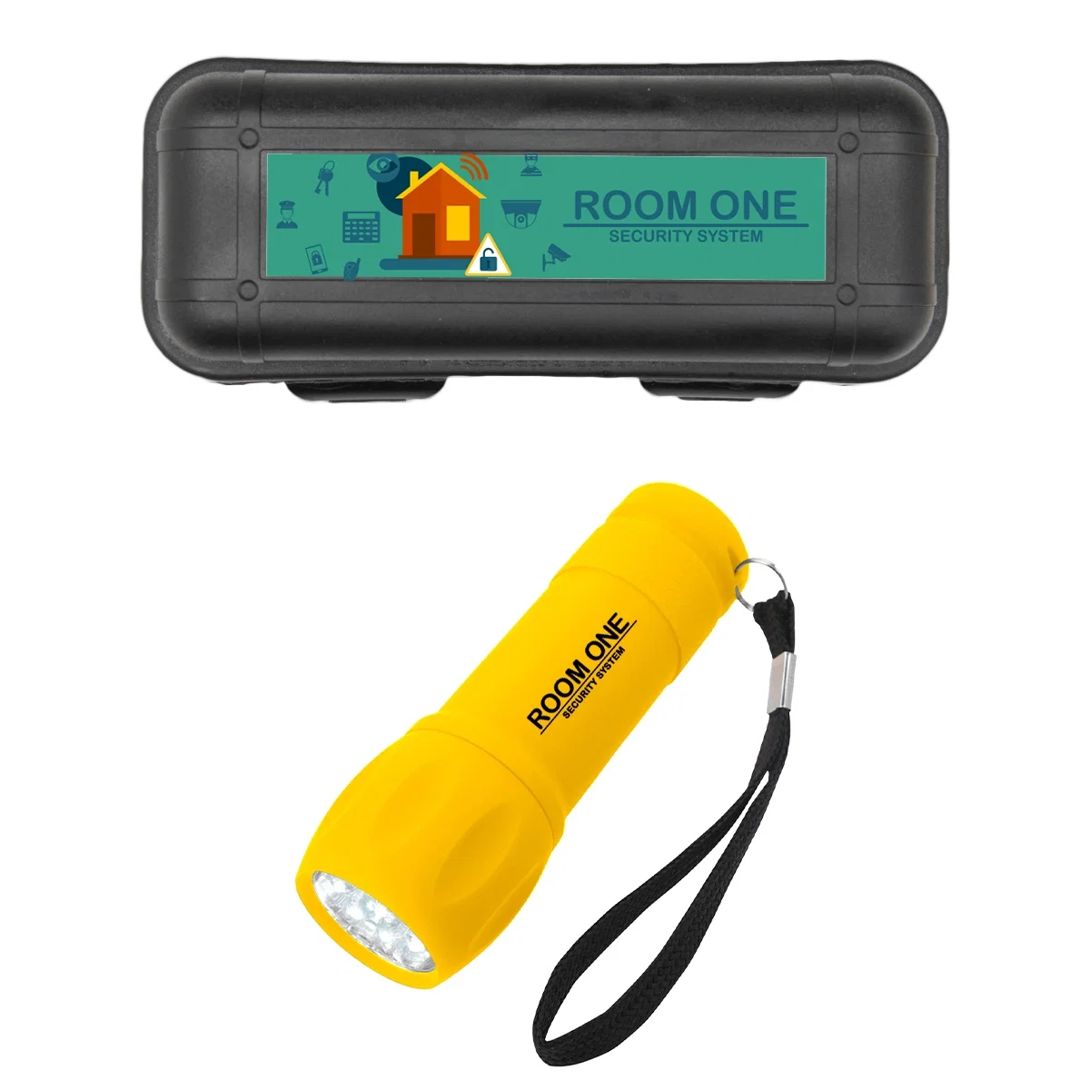 Four-inch flashlight from the kit, pictured on its own