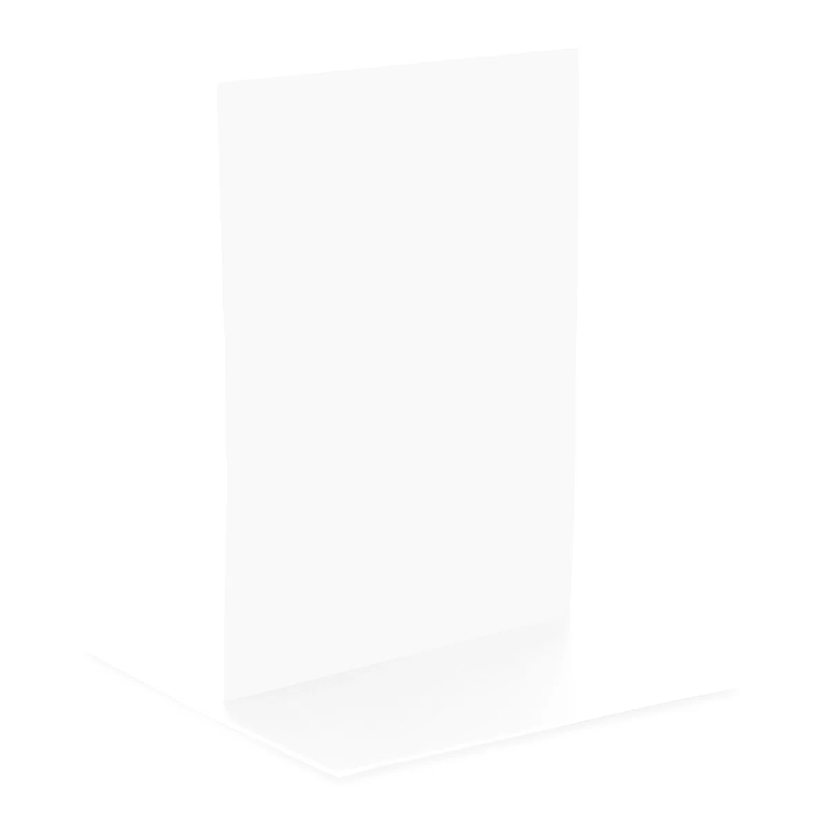White PVC version of the small table topper
