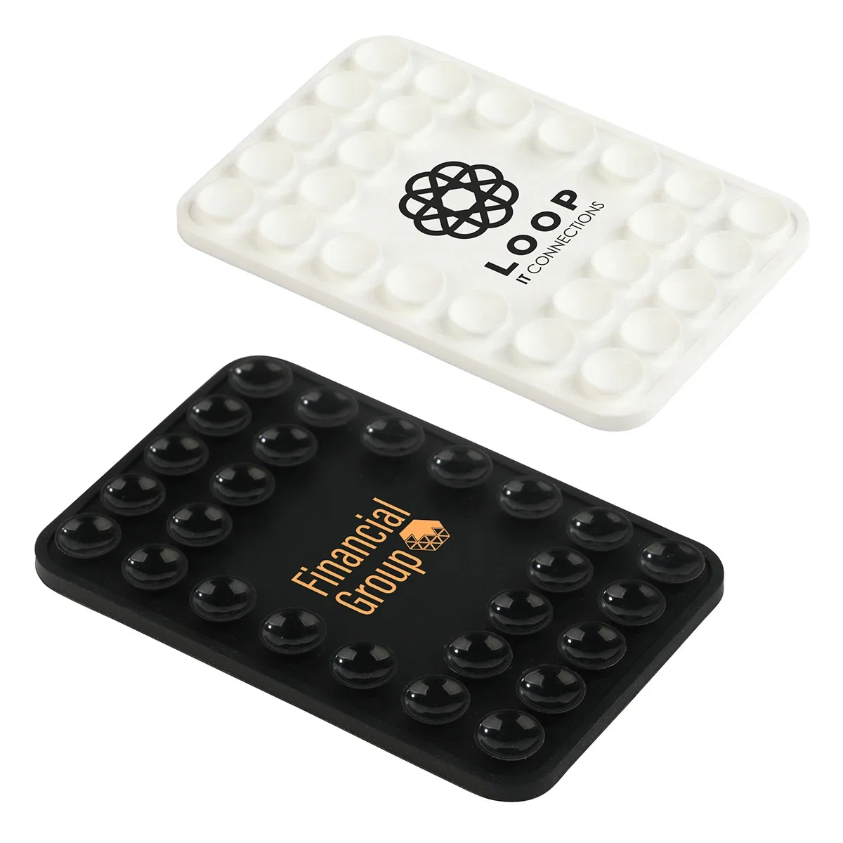 Close-up of the Stick 'N Stream Phone Holder's suction cup base