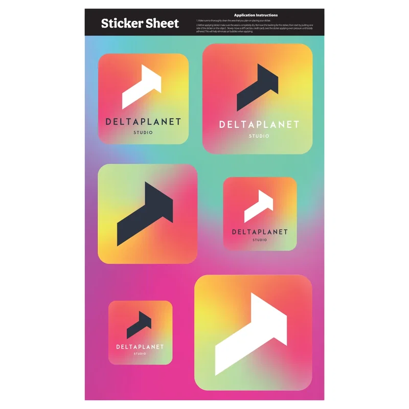 Size comparison between the two available sheet formats